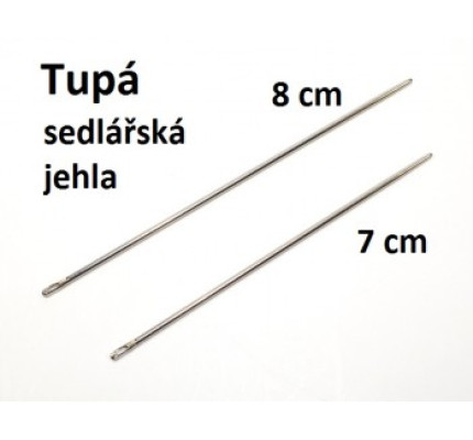 Sedlářská jehla tupá No. 2/0 - 70 mm