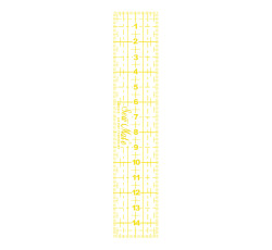 Rastrové pravítko 3x15cm M0315-YW žluté