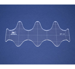 Quiltovací pravítko vlny NP-V3