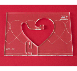 Quiltovací pravítko bordura srdce NP5-S2 (5 mm)