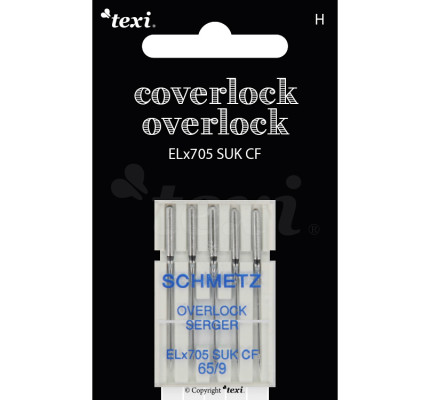 Jehly pro overlocky/coverlocky TEXI OVER/COVER ELX705 SUK CF 5x65