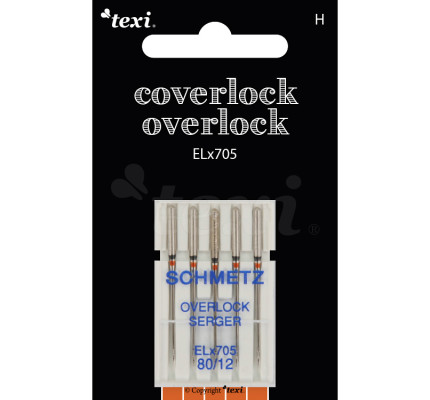 Jehly pro overlocky/coverlocky TEXI OVERLOCK/COVERLOCK ELX705 5x80