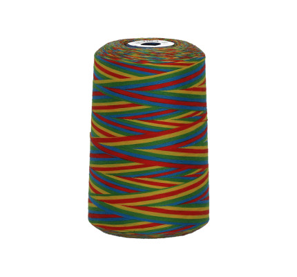 Polyesterová nit žíhaná Viga 80 multicolor - 9049