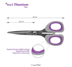 Nůžky s titanem TITANIUM Ti700