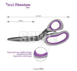 Nůžky s titanem TITANIUM Ti814