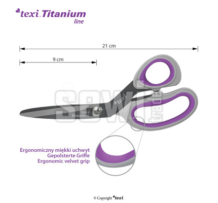 Nůžky s titanem TITANIUM Ti814