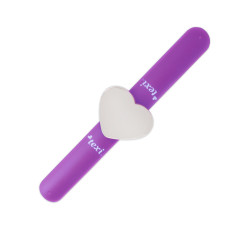 Magnetický náramek na špendlíky, jehly a spínací špendlíky, fialová barva