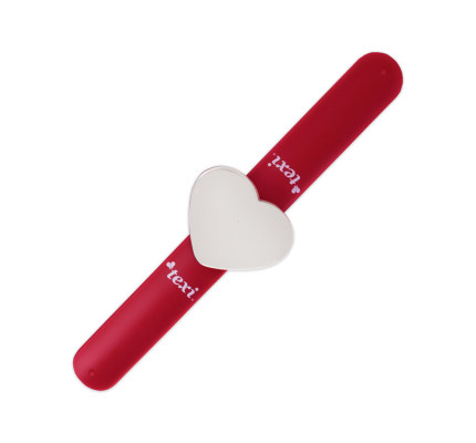 Magnetický náramek na špendlíky, jehly a spínací špendlíky, červená barva