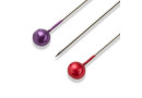 Špendlíky s perličkovou hlavičkou, 0,58 x 40 mm, vícebarevné různé, 40 ks