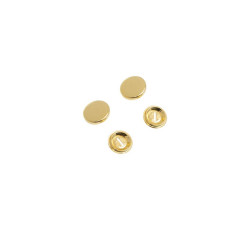 Potahovací knoflíky, 11 mm, 7 ks, zlaté barvy