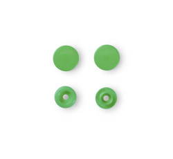 Plastové patentky "Color Snaps" kulaté, 12,4 mm, 30 ks, světle zelené
