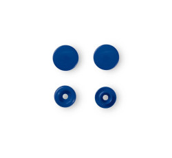 Plastové patentky "Color Snaps" kulaté, 12,4 mm, 30 ks, modré
