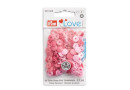 Plastové patentky "Color Snaps Mini", Prym Love, 9 mm, 36 ks, v odstínech růžové