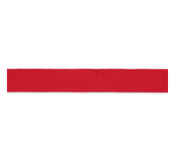 Bavlněná stuha, pevná, 5 m x 15 mm, červená