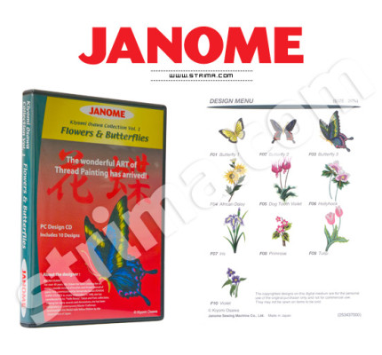 Janome Embroidery COLLECTION - FLOWERS